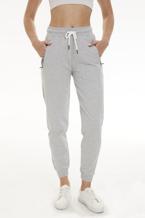 Joggers for Women with Zipper Pockets