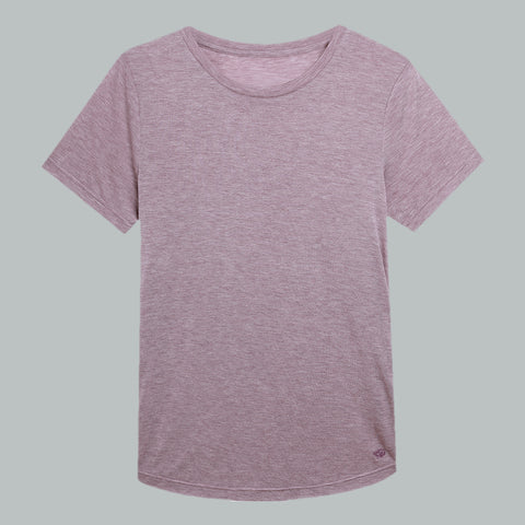 Women's Merino Wool Tencel Blend T-shirt, Lightweight Short Sleeve Top for Women