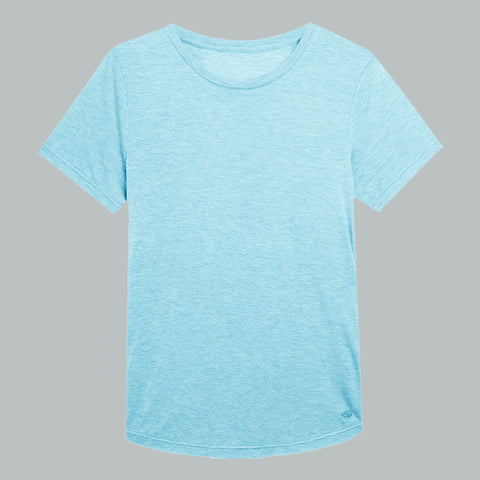 Women's Merino Wool Tencel Blend T-shirt, Lightweight Short Sleeve Top for Women