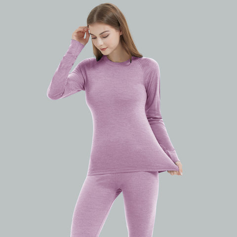 IGUANA Women's 190 Merino Wool Base Layer Set Thermal Top and Bottom