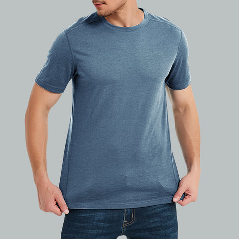 IGUANA Men's  Merino Wool Crew Neck T-shirt, Lightweight Short Sleeve Base Layer