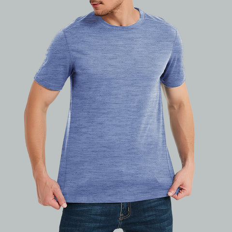 IGUANA Men's  Merino Wool Crew Neck T-shirt, Lightweight Short Sleeve Base Layer