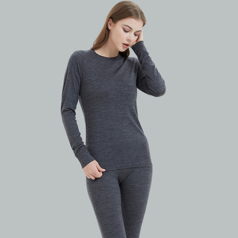 IGUANA Women's 190 Merino Wool Base Layer Set Thermal Top and Bottom