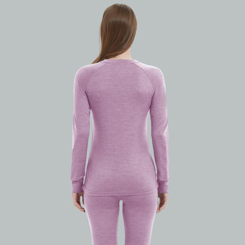 IGUANA Women's 190 Merino Wool Base Layer Set Thermal Top and Bottom