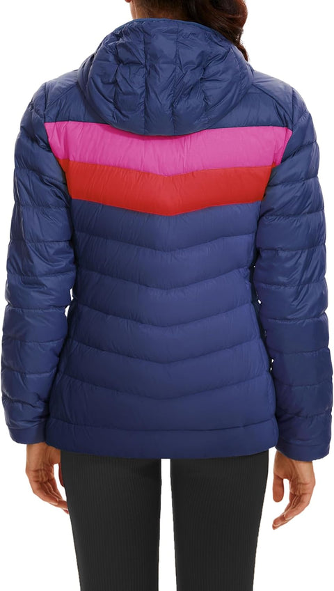 IGUANA Women's Lightweight Hooded Down Jacket