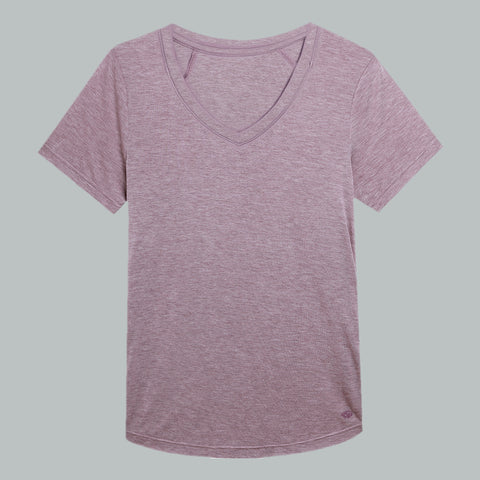 Women's Merino Wool Tencel Blend T-shirt, Lightweight Short Sleeve Top for Women