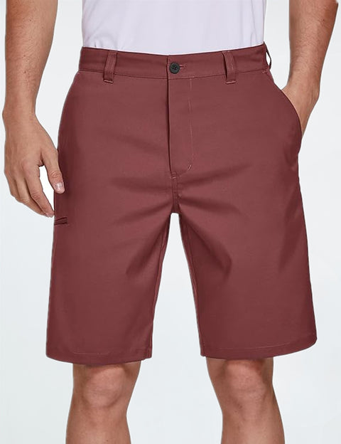 Men's Stretch Hybrid Dress Golf Shorts Quick Dry with Pockets