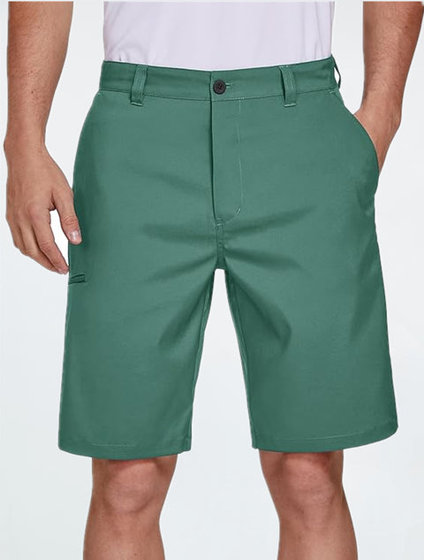 Men's Stretch Hybrid Dress Golf Shorts Quick Dry with Pockets