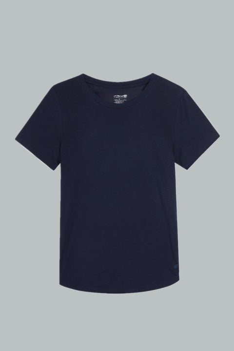 Women's Merino Wool Tencel Blend T-shirt, Lightweight Short Sleeve Top for Women