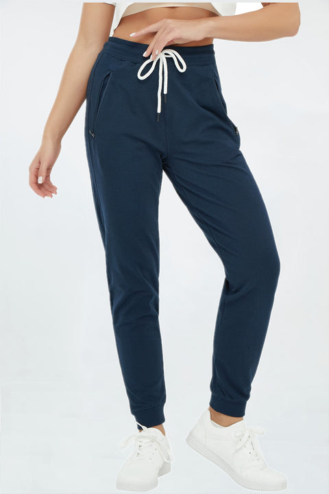 Joggers for Women with Zipper Pockets