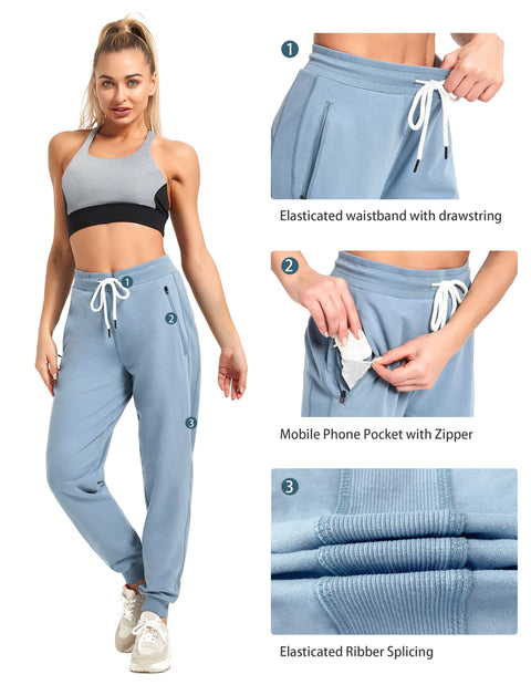 Joggers for Women with Zipper Pockets