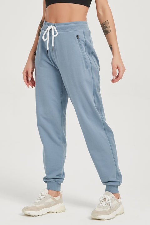 Joggers for Women with Zipper Pockets